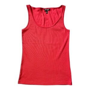 #119, Ralph Lauren ribbed Red Tank Top, size L